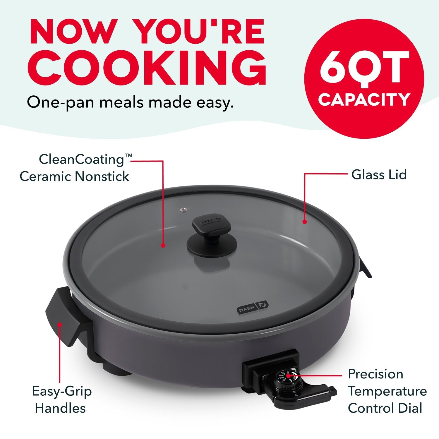 Ceramic Nonstick Family Size Skillet